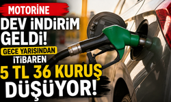 Motorine Dev İndirim Geldi: Gece Yarısından İtibaren 5 TL 36 Kuruş Düşüyor!