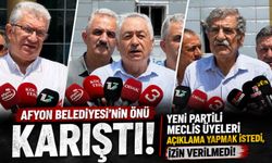 Afyon Belediyesi’nin önü karıştı: YENİ Partili meclis üyeleri açıklama yapmak istedi, izin verilmedi!