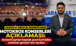Anadolu Gençlik Derneği’nden Motokros konserleri açıklaması: Ayrılan kaynak yuva kurmakta zorlanan gençler için ayrılsın