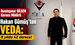 Dumlupınar BİLSEM Kurucu Müdürü Hakan Gümüş'ten veda: 8 yılda 42 derece!