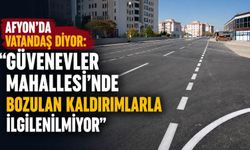 Afyon’da vatandaş diyor: “Güvenevler Mahallesi’nde bozulan kaldırımlarla ilgilenilmiyor”
