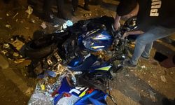 Bursa’da motosikletli sürücü yolun sonundan boş alana uçtu
