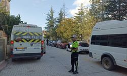 Afyon Sandıklı'da okul çevresi ve servis denetimleri yapıldı