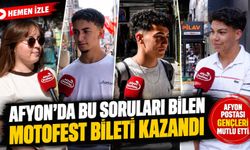 Afyon’da bu soruları bilen MotoFest bileti kazandı