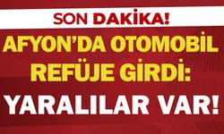 Afyon’da otomobil refüje girdi: Yaralılar var!