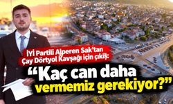 İYİ Partili Alperen Sak’tan Çay Dörtyol Kavşağı için çıkış: “Kaç can daha vermemiz gerekiyor?”