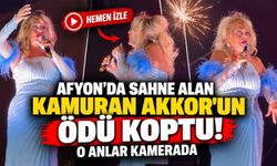 Afyon’da sahne alan Kamuran Akkor’un ödü koptu! O anlar kamerada