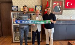 Eber Gölü için İGM Başkanı Mehmet Siper’e ziyaret: Arıtma tesisi ve çöp toplama merkezi talebi iletildi