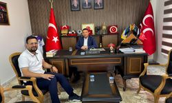 Gazeteci Nail Azbay’dan MHP İl Başkanı Kahveci’ye ziyaret: “Memleketi konuştuk”