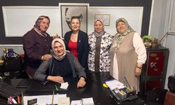 İYİ Partili kadınlar Çay'da sahaya indi: Esnaf ve kadınlarla buluştular