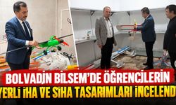 Bolvadin BİLSEM'de öğrencilerin yerli İHA ve SİHA tasarımları incelendi