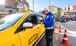 Afyon'da ticari taksiler mercek altında! Ekipler tek tek kontrol etti
