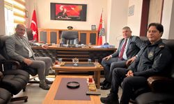 Bolvadin'de Emniyet Müdürü Arıkan'a Veda Ziyareti