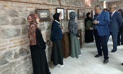 Afyon’da Davut-Ayşe Okyar Hafızlık Kursu öğrencilerinden "Çini ve Resim" sergisi