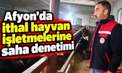 Afyon'da ithal hayvan işletmelerine saha denetimi