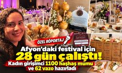 Afyon'daki festival için 28 gün çalıştı! Kadın girişimci 1100 haşhaş mumu ve 62 vazo hazırladı