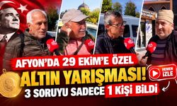 Afyon'da 29 Ekim'e özel altın yarışması! 3 soruyu sadece 1 kişi bildi