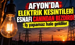 Afyon'da elektrik kesintileri esnafı canından bezdirdi! İş yapamaz hale geldiler