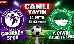 Çakırköy Spor - Y. Çivril Belediye Spor maçı yarın saat 14.00’te Afyon Postası'nda
