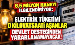 6,5 milyon haneyi ilgilendiriyor: Elektrik tüketimi o kilovatsaati aşanlar devlet desteğinden yararlanamayacak!