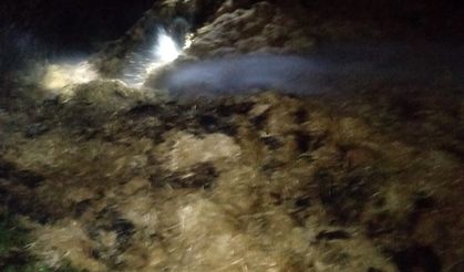 Şuhut'ta balya yangını: Yüzlerce balya yandı!