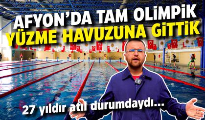 Afyon Olimpik Yüzme Havuzu: 27 yıldır atıl vaziyetteydi