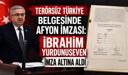 Terörsüz Türkiye belgesinde Afyon imzası: İbrahim Yurdunuseven imza altına aldı