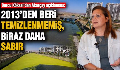Burcu Köksal’dan Akarçay açıklaması: 2013’den beri temizlenmemiş, biraz daha sabır