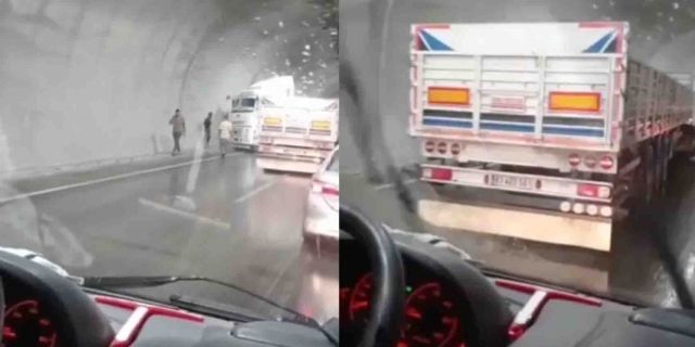 Son Dakika: Afyon’da Karahisar Tüneli’nde tır makas attı, trafik kilitlendi!