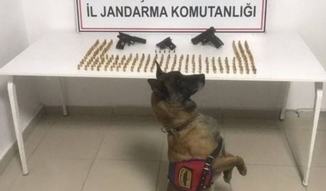 Rize’den Eskişehir’e getirilen kaçak silahlar ve mermiler ele geçirildi