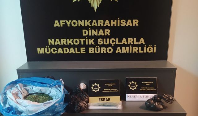 Afyon Başmakçı’da polis iki evi bastı: Evden neler çıktı neler…