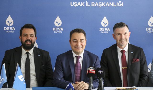 DEVA Partisi Genel Başkanı Babacan, Uşak'ta konuştu