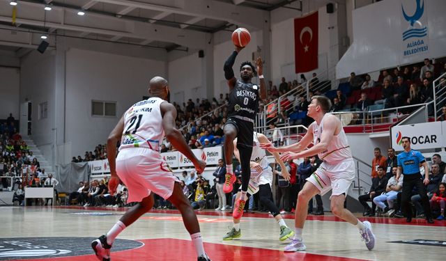 Türkiye Sigorta Basketbol Süper Ligi: Aliağa Petkimspor: 58 - Beşiktaş Emlakjet: 70