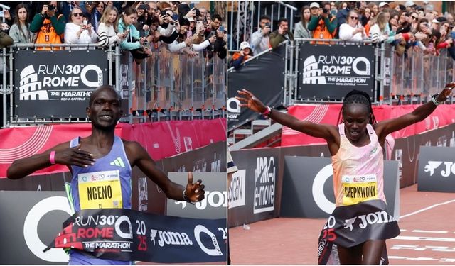 30. Uluslararası Roma Maratonu'nu kazananlar belli oldu