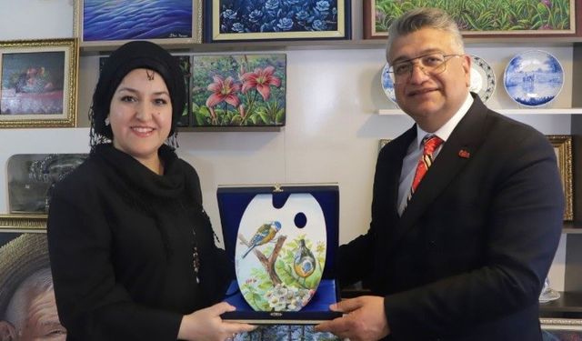 DPÜ Rektöründen Yerel Sanatçıya Anlamlı Ziyaret