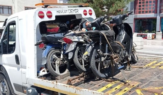 Tavşanlı'da Plakasız Motosikletlere Yönelik Denetimler Artırıldı