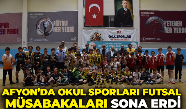 Afyon’da Okul Sporları Futsal Müsabakaları Sona Erdi