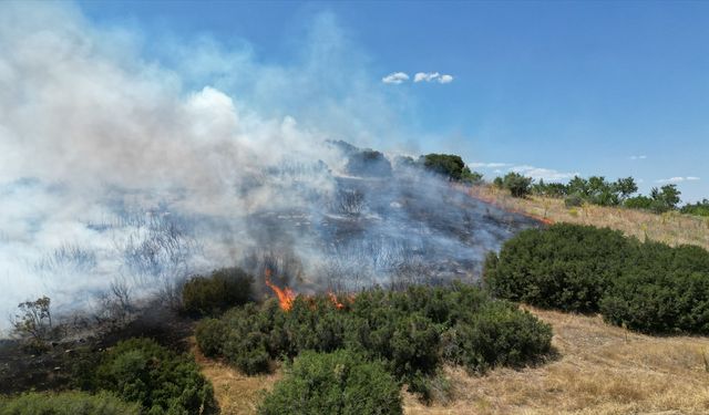Kula’da Makilik Alandaki Yangın Kontrol Altına Alındı
