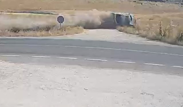 Afyon’da 20 yaşındaki sürücünün öldüğü kazanın görüntüleri ortaya çıktı: Takla atarak metrelerce sürüklenmiş!