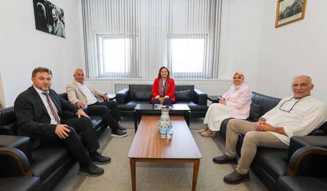 İhsaniye ve Döğer Belediye Başkanları'ndan Burcu Köksal’a ziyaret