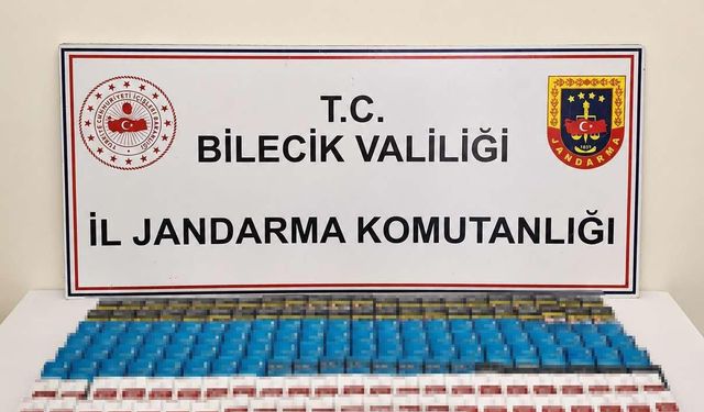 Bilecik’te kaçak sigara baskını: Binlerce ürün ele geçirildi
