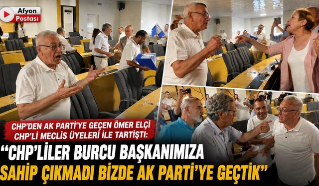 CHP’den AK Parti’ye geçen Ömer Elçi CHP’li üyelerle tartıştı: "CHP’liler Burcu Başkana sahip çıkmadı AK Parti’ye geçtik"