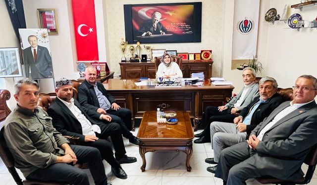 ESOB heyetinden İhsaniye Belediye Başkanı Gökçe'ye ziyaret: Pazar yeri görüşüldü