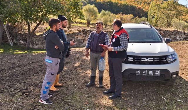 Afyon’da üreticilere yönelik saha ziyaretleri sürüyor