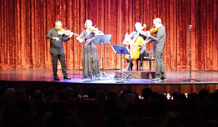 Borusan Quartet konserini Afyon halkı ayakta alkışladı