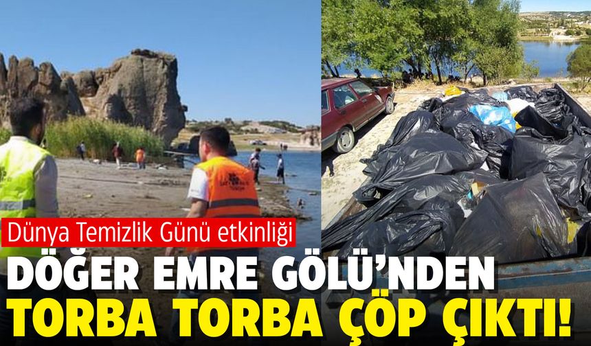 Afyon Döğer'de çöp toplama etkinliği
