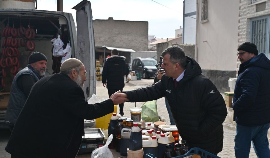 Başkan Koyuncu Emirdağ'da esnaf ziyareti gerçekleştirdi