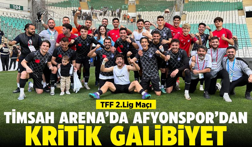 Afyonspor deplasmanda Bursaspor'u 3-0 Mağlup Etti