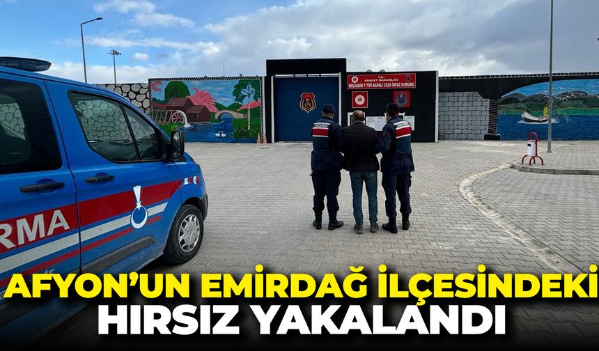 Afyon’un Emirdağ İlçesindeki hırsız yakalandı