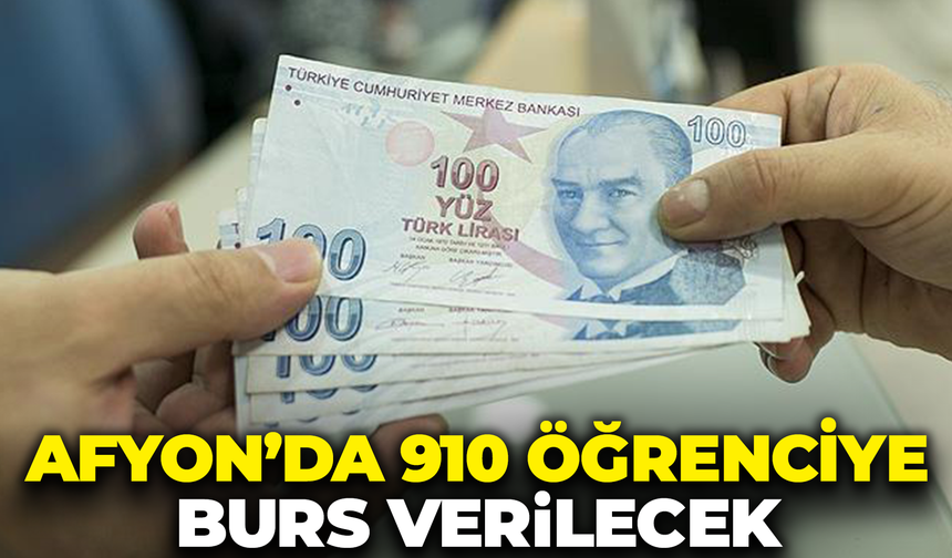 Afyon'da 910 Öğrenciye Burs Verilecek